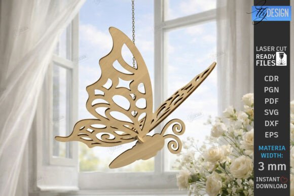 3D Butterfly Hanging Ornament Laser Cut: A Creative and Practical Design Solution