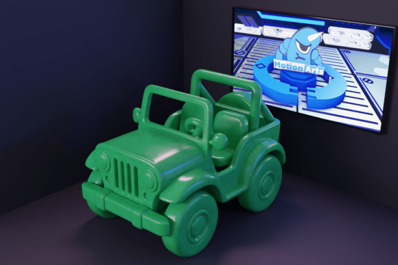 3D Cartoon Car: Fun and Function