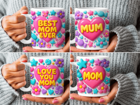 3D Inflated Mug Mother's Day Wrap Bundle