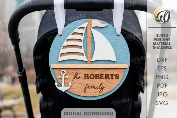 3D Stroller Sign Laser Cut
