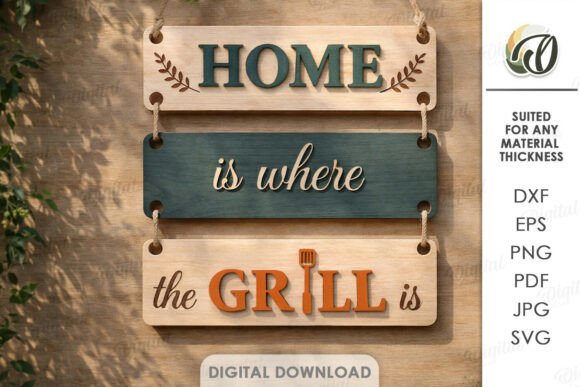 3D Summer Wall Decor Laser Cut. Grill SVG – A Digital Design for Creative Spaces