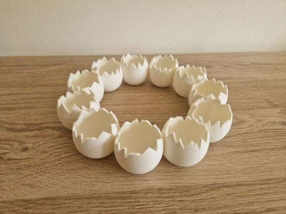 Egg Wreath Easter-Decoration 3D Print: A Creative Way to Celebrate Spring